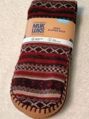NWT- L/XL Muk Luks Men’s Slipper Socks